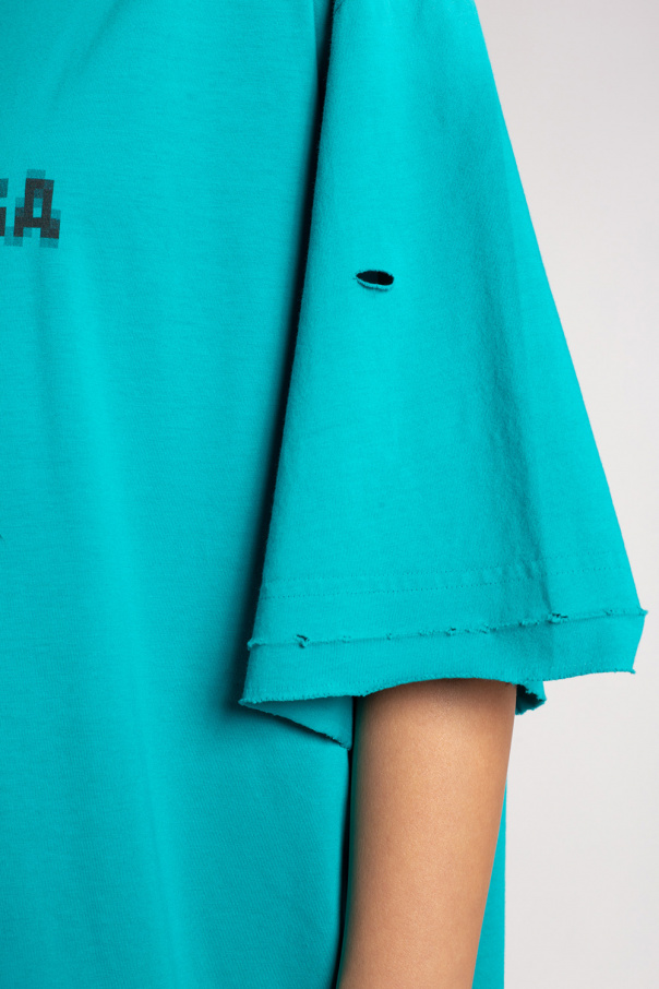 Discount Balenciaga Mint green oversize t-shirt